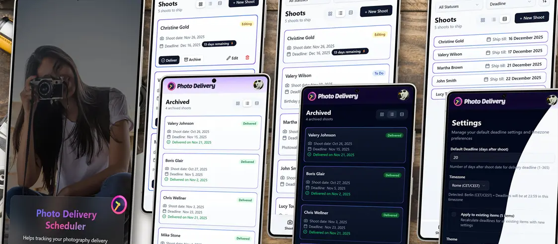 An image of the Photo Delivery Scheduler project.